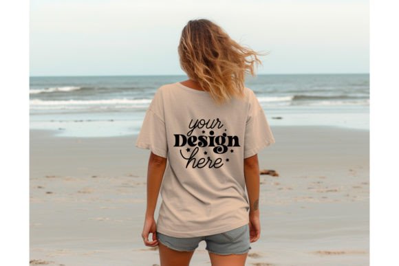 Back Natural Bella Canvas 3001 Mockup 22