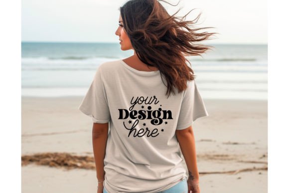 Back Natural Bella Canvas 3001 Mockup 25