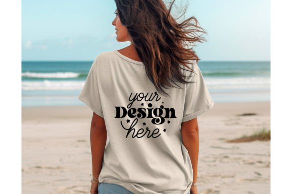 Back Natural Bella Canvas 3001 Mockup 26