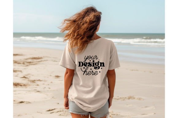 Back Natural Bella Canvas 3001 Mockup 31