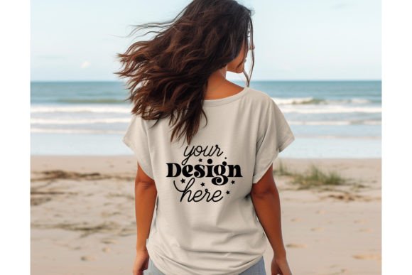 Back Natural Bella Canvas 3001 Mockup 57
