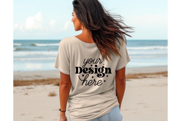 Back Natural Bella Canvas 3001 Mockup 68