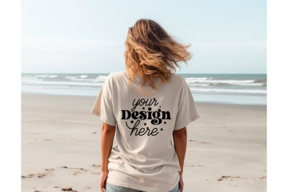 Back Natural Bella Canvas 3001 Mockup 73