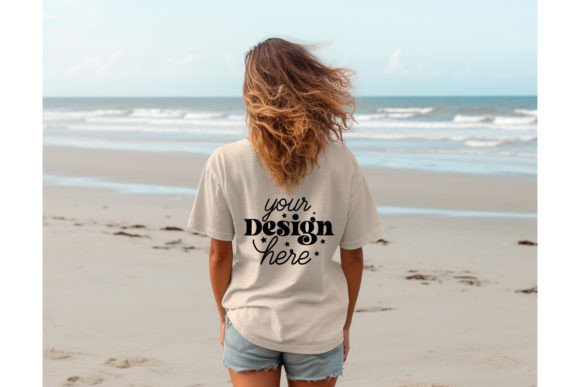 Back Natural Bella Canvas 3001 Mockup 75