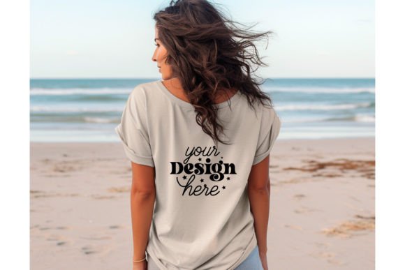 Back Natural Bella Canvas 3001 Mockup 8