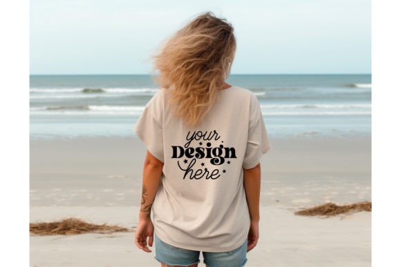 Back Natural Bella Canvas 3001 Mockup 83