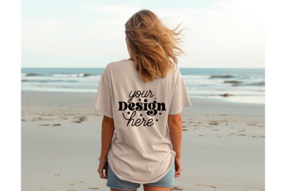 Back Natural Bella Canvas 3001 Mockup 87