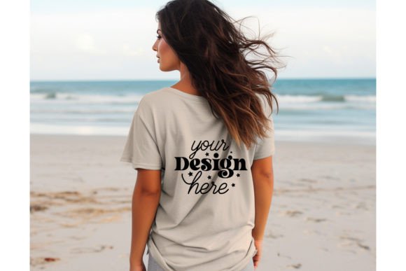 Back Natural Bella Canvas 3001 Mockup 92