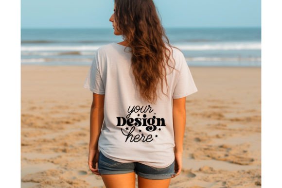 Back Natural Bella Canvas 3001 Mockup100 Graphics