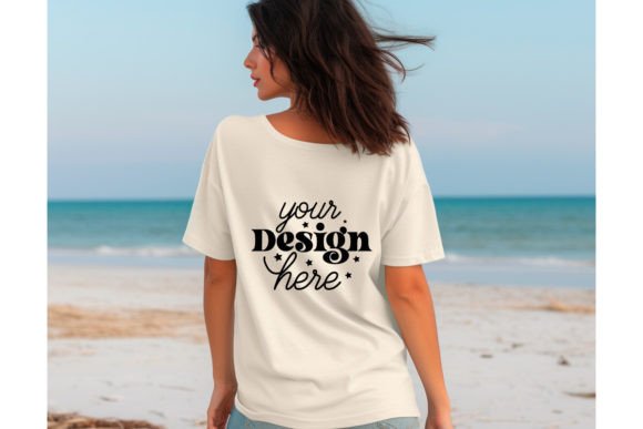Back Natural Bella Canvas 3001 Mockup101 Graphics