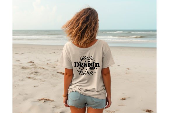 Back Natural Bella Canvas 3001 Mockup108 Graphics