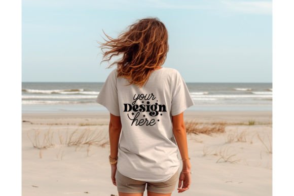 Back Natural Bella Canvas 3001 Mockup110 Graphics