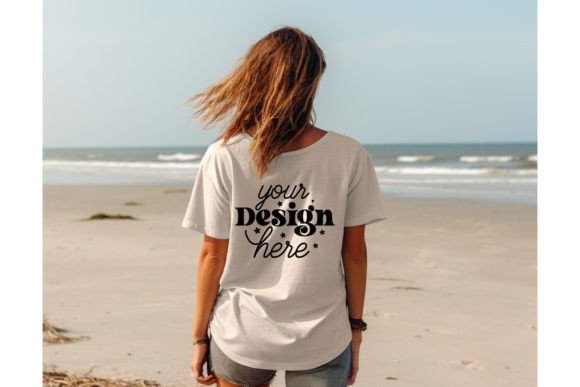 Back Natural Bella Canvas 3001 Mockup112 Graphics