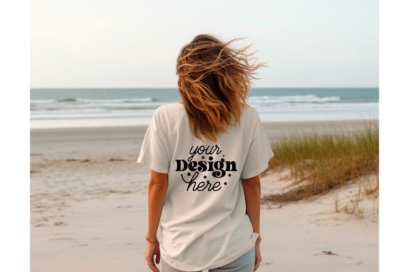 Back Natural Bella Canvas 3001 Mockup113 Graphics