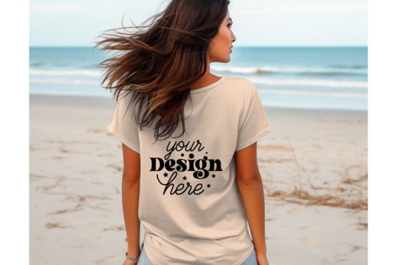 Back Natural Bella Canvas 3001 Mockup118 Graphics
