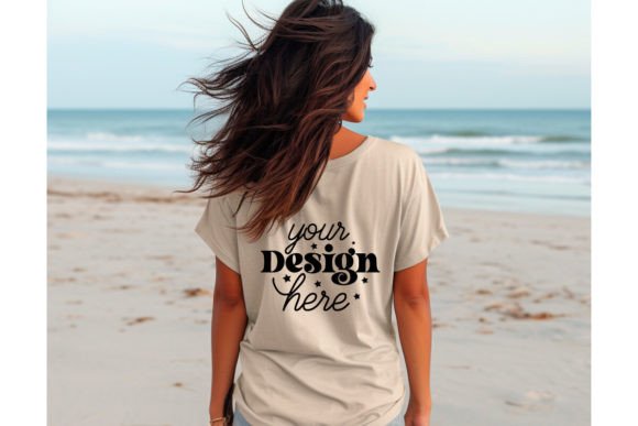 Back Natural Bella Canvas 3001 Mockup121 Graphics