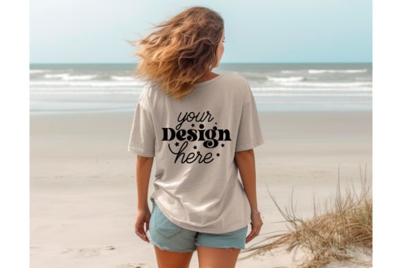 Back Natural Bella Canvas 3001 Mockup122