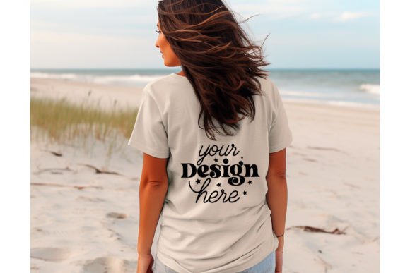 Back Natural Bella Canvas 3001 Mockup153