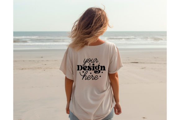 Back Natural Bella Canvas 3001 Mockup155 Graphics