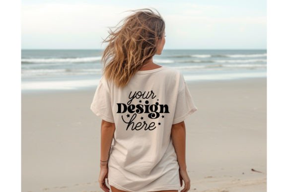 Back Natural Bella Canvas 3001 Mockup156 Graphics