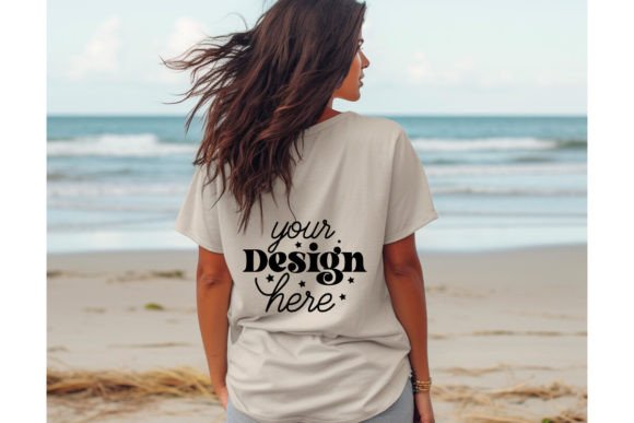 Back Natural Bella Canvas 3001 Mockup170 Graphics