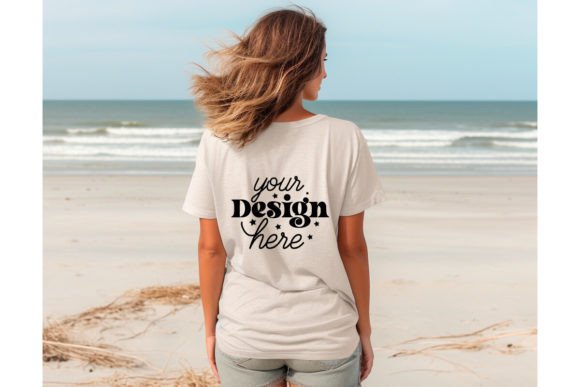 Back Natural Bella Canvas 3001 Mockup174 Graphics