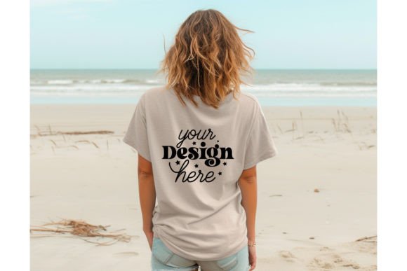Back Natural Bella Canvas 3001 Mockup180