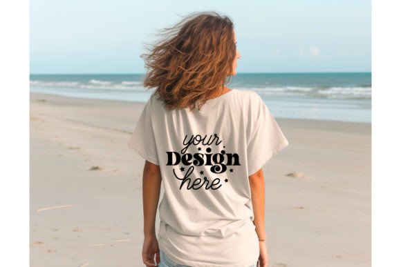 Back Natural Bella Canvas 3001 Mockup185 Graphics