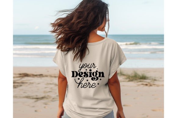 Back Natural Bella Canvas 3001 Mockup188 Graphics