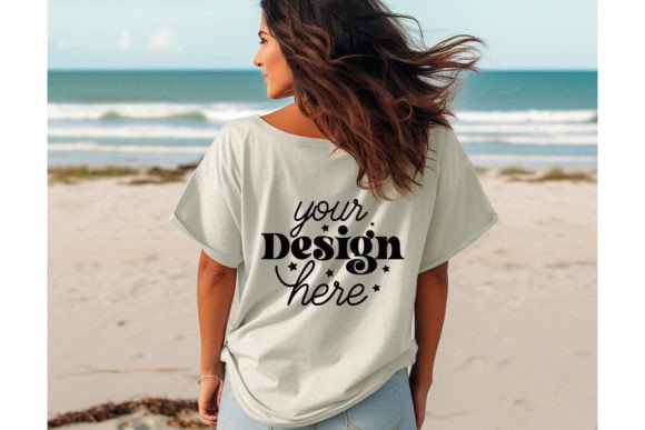 Back Natural Bella Canvas 3001 Mockup192 Graphics