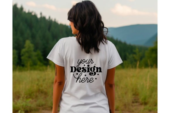 Back Natural Bella Canvas 3001 Mockup196 Graphics