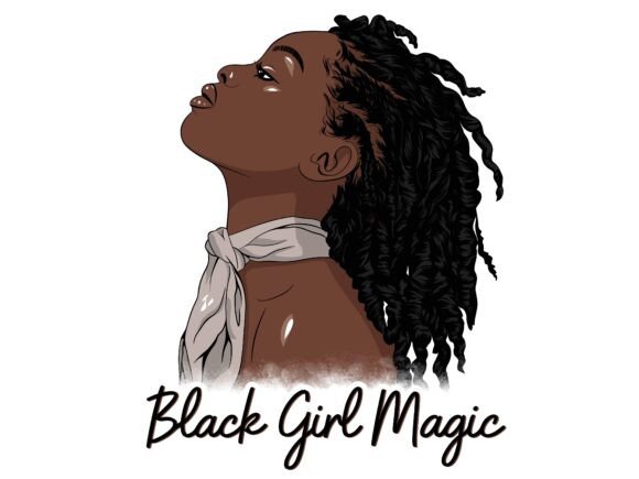 Black Girl Magic Afro Natural Elegance