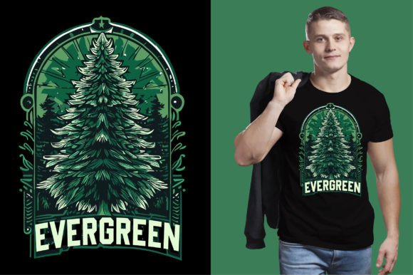 Evergreen T Shirt Vector Wear: Graphics That Transcend Seasons