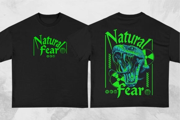 Natural Fear Brutalism T-shirt Design Graphics