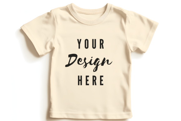 Natutal Toddler Tshirt Flat Lay Mockup